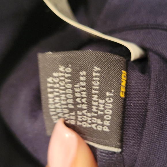 Dark Denim Fendi Flat Adjustable Strap Shoulder Bag - Picture 12 of 14